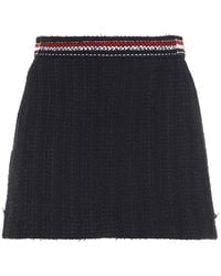 Thom Browne - Cotton Thigh Length Side Tab Skirt - Lyst