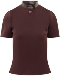 Courreges - Mock Collar Top - Lyst