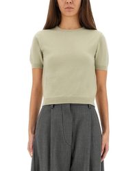 Maison Margiela - Solid Crew Neck Sweater - Lyst