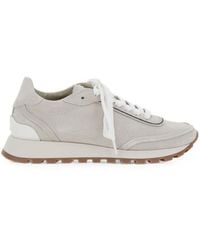 Brunello Cucinelli - Leather Sneakers - Lyst