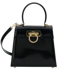 Ferragamo - Gancini Small Satchel - Lyst