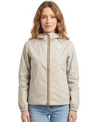 K-Way - Solid Hood Reversible Jacket - Lyst