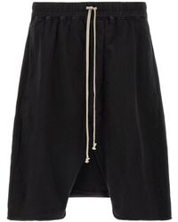 Rick Owens - Drawstring Pods Bermuda Shorts - Lyst