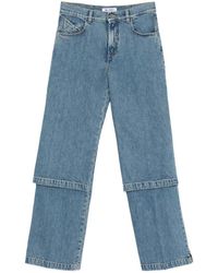 The Attico - Straight High Rise Jean - Lyst