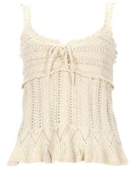 Isabel Marant - Knitted Scoop Neck Top - Lyst