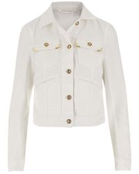 Palm Angels - Cotton Denim Button-Front Jacket - Lyst
