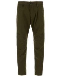 DSquared² - Olive Green Stretch Cotton Chino Pant - Lyst