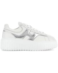 Hogan - Sneakers With Smooth Upper And Metallic Accent - Lyst