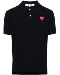 COMME DES GARÇONS PLAY - Cotton Polo Shirt - Lyst