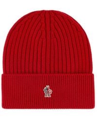 Moncler - Grenoble Logo Beanie Cap - Lyst