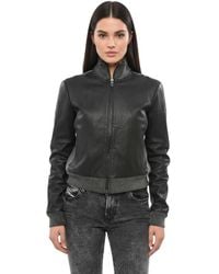 DIESEL - Mock Collar Jacket - Lyst