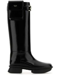 Prada - Leather Boots - Lyst