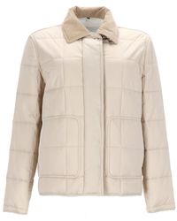 Fay - Quilted Shirt Collar Jacket - Lyst