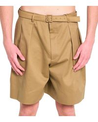 Saint Laurent - Relaxed Solid Shorts - Lyst