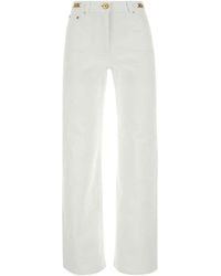 Versace - Straight Flat Front Pant - Lyst
