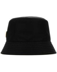 Prada - Logo-Triangle Bucket Hat - Lyst