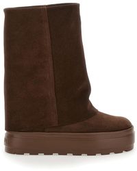 Casadei - “Renna” Boots With Layered Design - Lyst