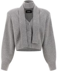 ROTATE BIRGER CHRISTENSEN - Scarf Cardigan - Lyst