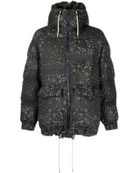 Sacai - Bandana Print Down Jacket - Lyst