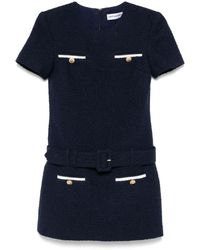 Self-Portrait - Self Portrait Bouclé Mini Dress - Lyst