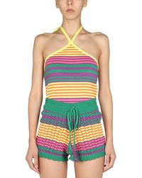 Gallo - Stripes Halter Neck Top - Lyst
