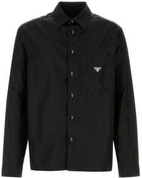 Prada - Regular Logo Shirt - Lyst