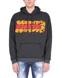 DSquared² - Graphic Hood Sweatshirt - Lyst