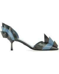 Prada - Two-Tone Leather Pumps - Lyst