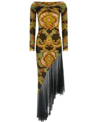Etro - Asymmetric Double Layer Dress - Lyst