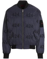 424 - Reversible Logo Bomber Jacket - Lyst