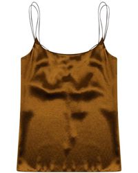 Alysi - Solid Scoop Neck Top - Lyst