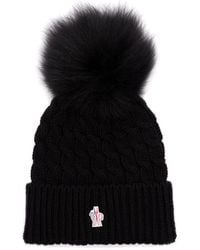 Moncler - Knitted Beanie Cap - Lyst