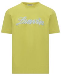 Lanvin - Crew Neck T-Shirt - Lyst