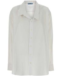 Prada - Poplin Oversize Shirt Cotton - Lyst