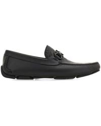 Ferragamo - Embossed Gancini Monogram Driving Loafers Shoes - Lyst
