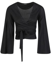 Jacquemus - Solid V Neck Top - Lyst