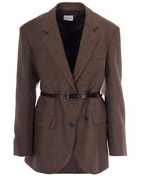 P.A.R.O.S.H. - Plaid Notched Lapel Jacket - Lyst