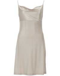 Versace Jeans Couture - Cowl Neck Knee Length Dress - Lyst