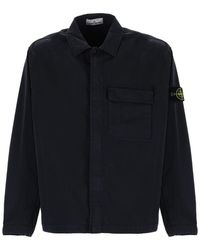 Stone Island - Cotton Overshirt Shirt - Lyst