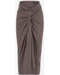 Dries Van Noten - Long Cotton Skirt - Lyst