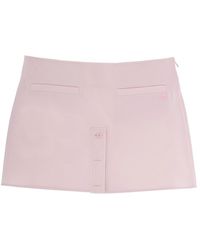 Courreges - Solid Mini Skirt - Lyst