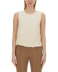 Helmut Lang - Light Solid Round Neck Top - Lyst
