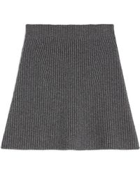 Jil Sander - Wool Mini Skirt - Lyst
