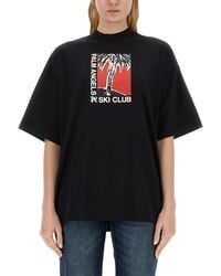 Palm Angels - Palm Soft Fit T Shirt Ski Club - Lyst