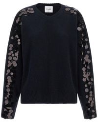 Nude - Embellished Crew Neck Sweater - Lyst