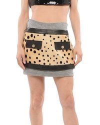 DSquared² - Animal Print Mini Skirt - Lyst