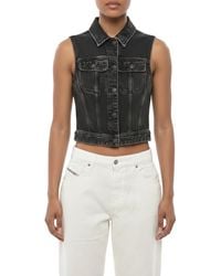 DIESEL - Solid Shirt Collar Jacket - Lyst