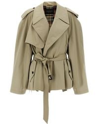 Balenciaga - Cropped Trench Coat - Lyst