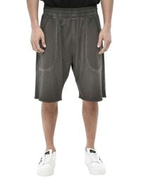 DIESEL - Solid Cotton Shorts - Lyst