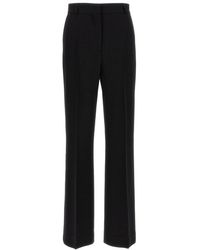 TOTEME - Flared Trousers With Stretched Pleat And Tailored Fit - Lyst